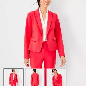 BRAND NEW Ann Taylor coral suit jacket. 2P NWT